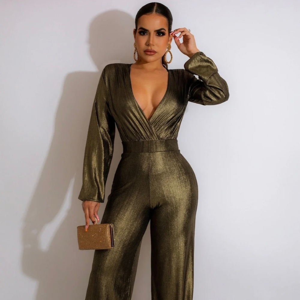 Gold Metallic Jumpsuit